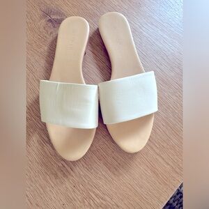 Nisolo leather slides, size 8